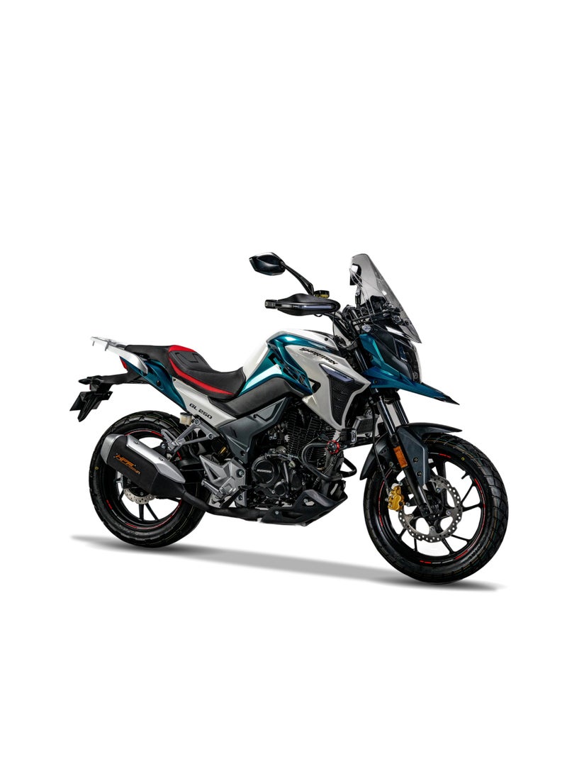 شارمكس دراجة طريق بسعة 250 سي سي – محرك أحادي الأسطوانة بتبريد هوائي وزيتي، قوة 25 حصان، ناقل حركة 6 سرعات، فرامل ABS، مصباح LED، سرعة قصوى 120 كم/س - Image 5